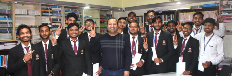 CIMAGE Director Prof. Neeraj Agrawal Meets the Students Placed in Wipro